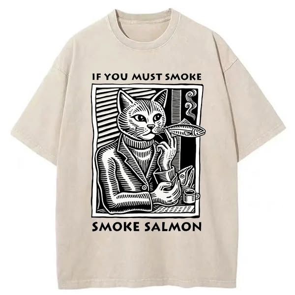 Chillteelab™ | Funny Elegant Cat Washed T-Shirt