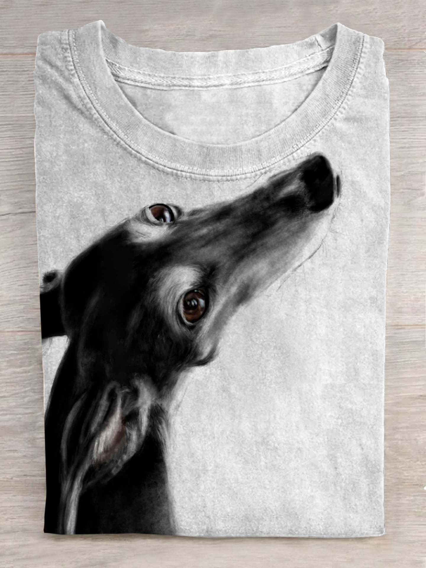Dog Funny Art Print Casual T-Shirt