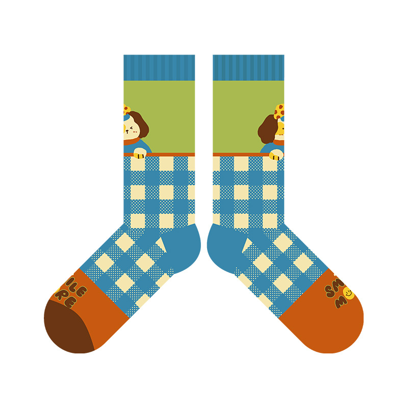 ADORABLE DOG CARTOON COTTON SOCKS