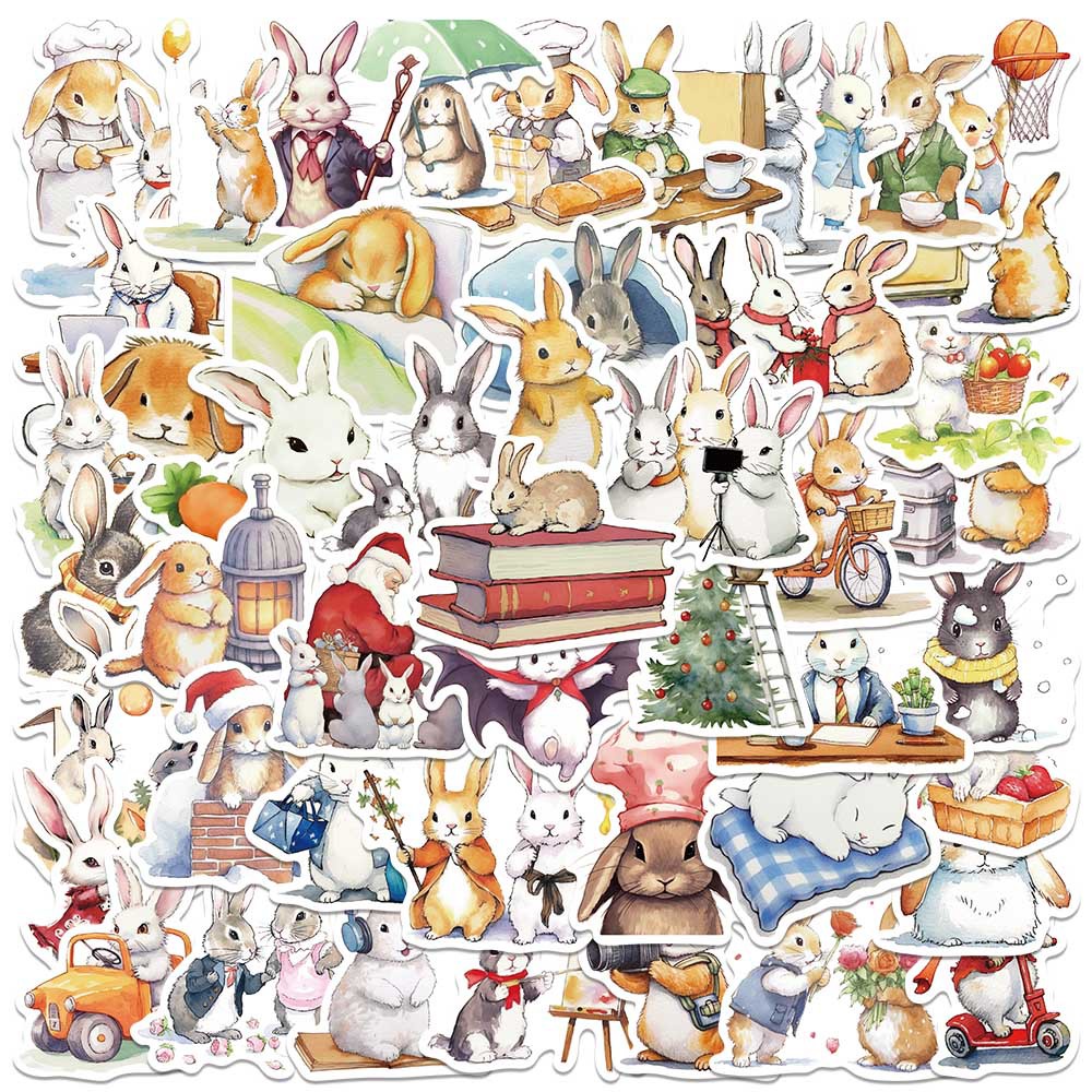 Bonnie Bunny Doodle Stickers 50 PCS
