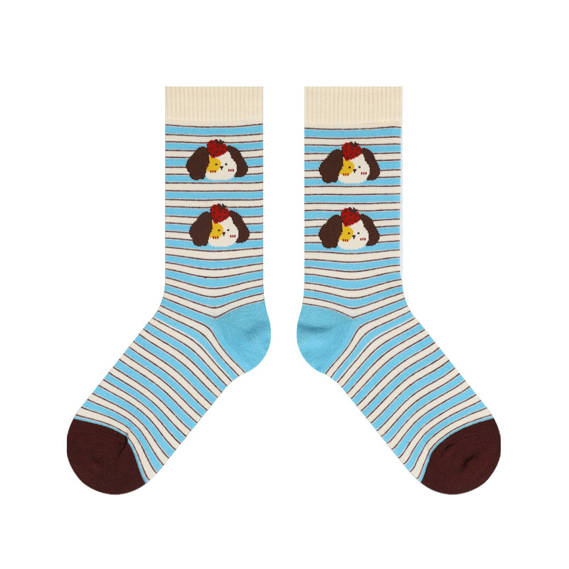 ADORABLE DOG CARTOON COTTON SOCKS