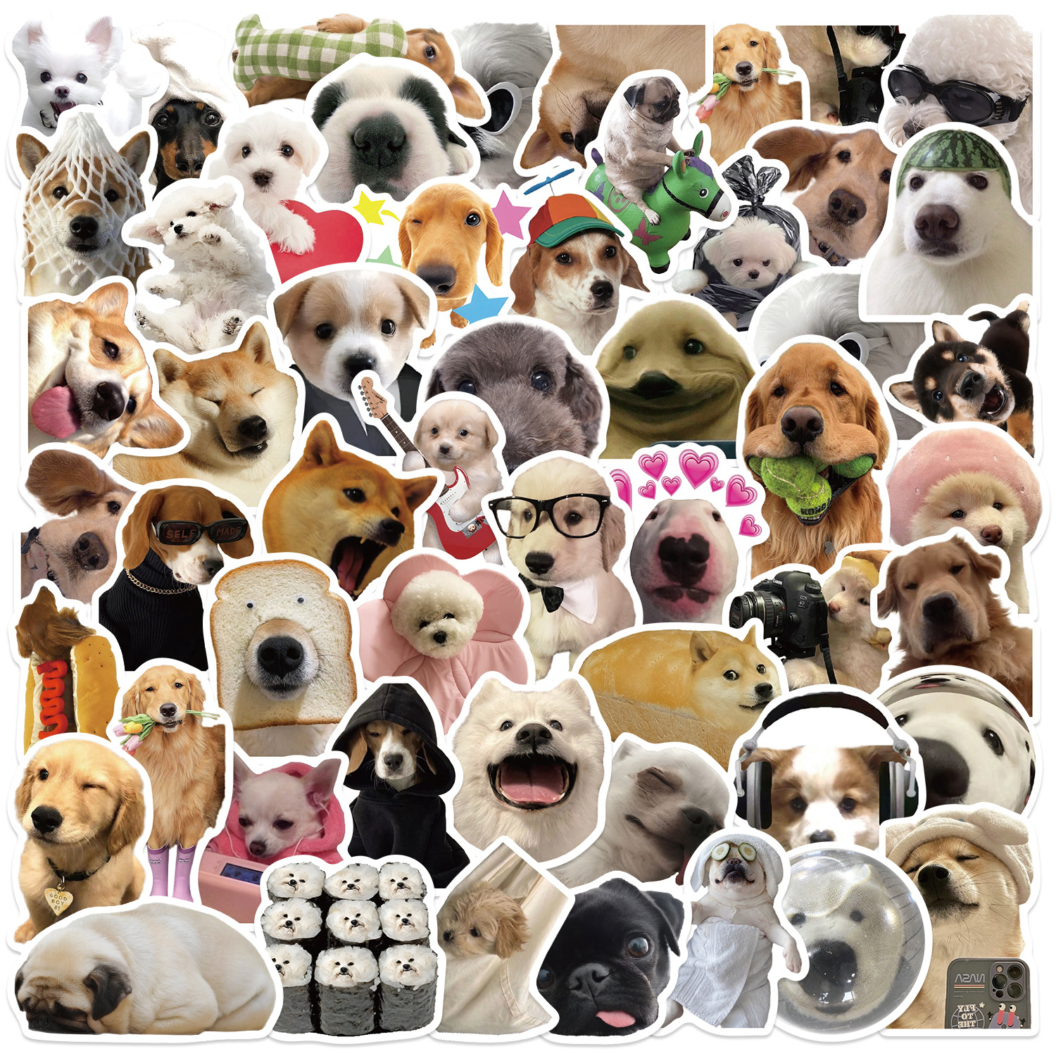 Cute Dog Stickers 50 PCS