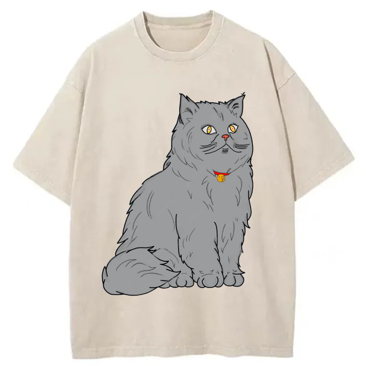 Chillteelab™ | Funny Cat Washed T-Shirt
