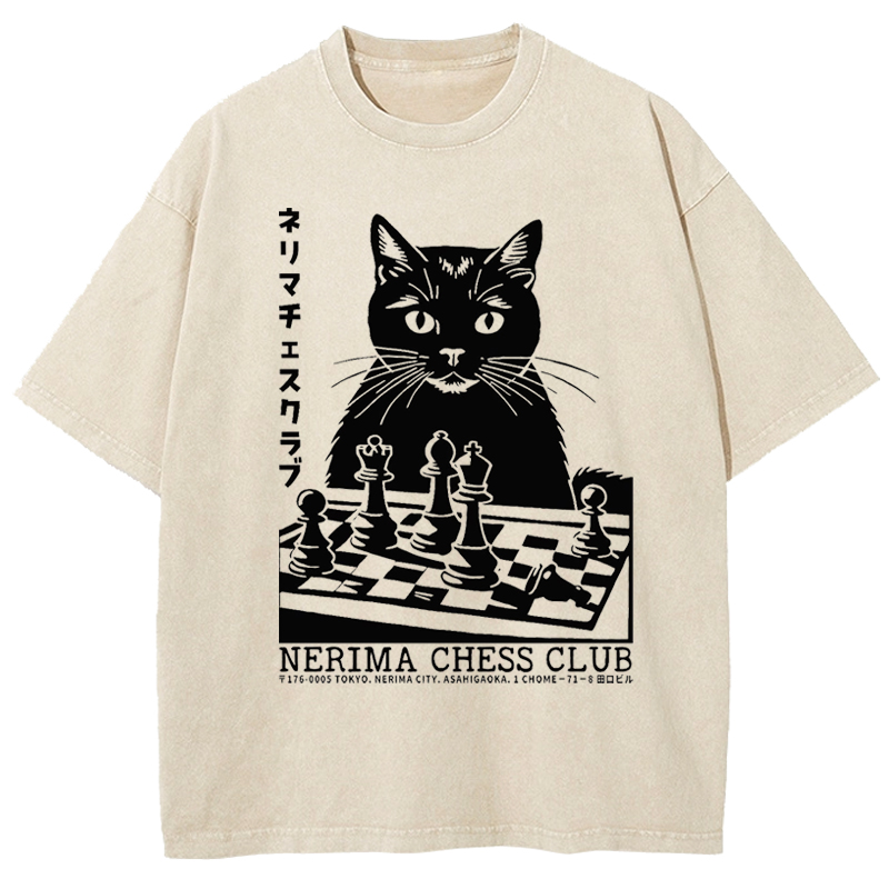 Cuddlefurry™ | NERIMA CHESS CLUB Washed T-Shirt