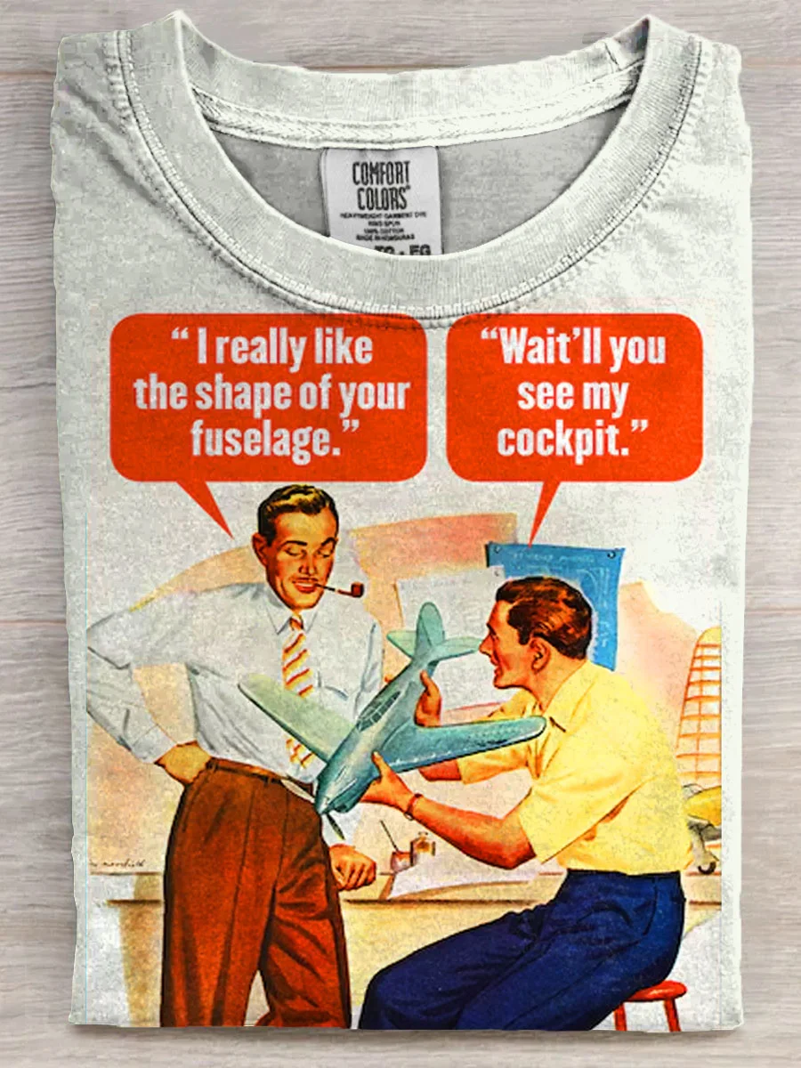 Funny Art Print Casaul Short Sleeve T-shirt