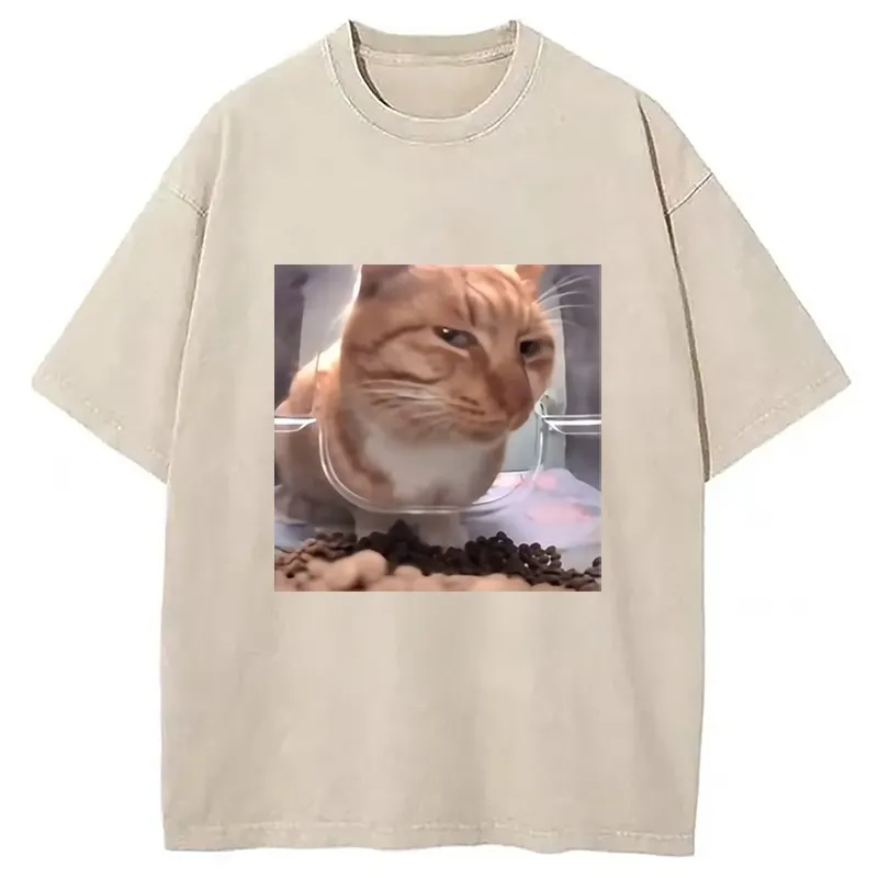 Chillteelab™ | Funny Cat Meme Washed T-Shirt