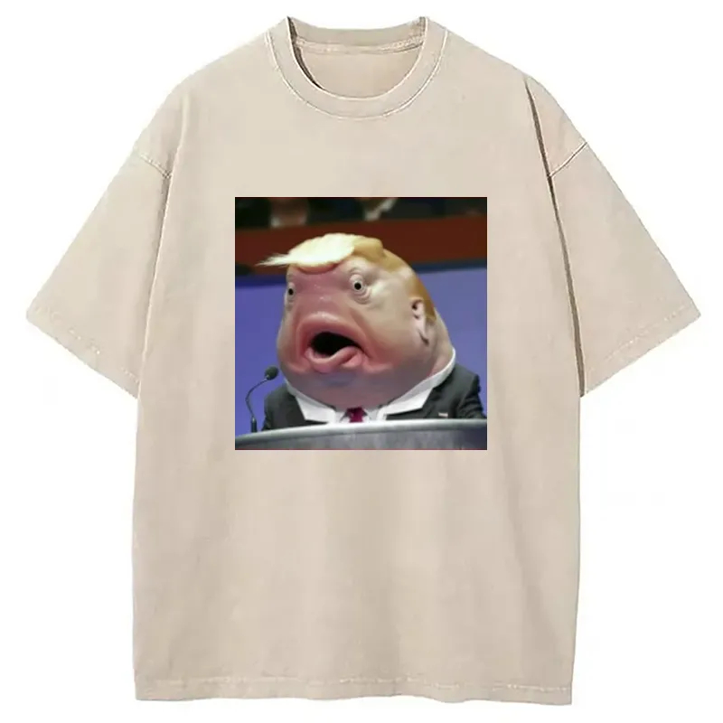 Chillteelab™ | Blob Fish Trump Meme Washed T-Shirt