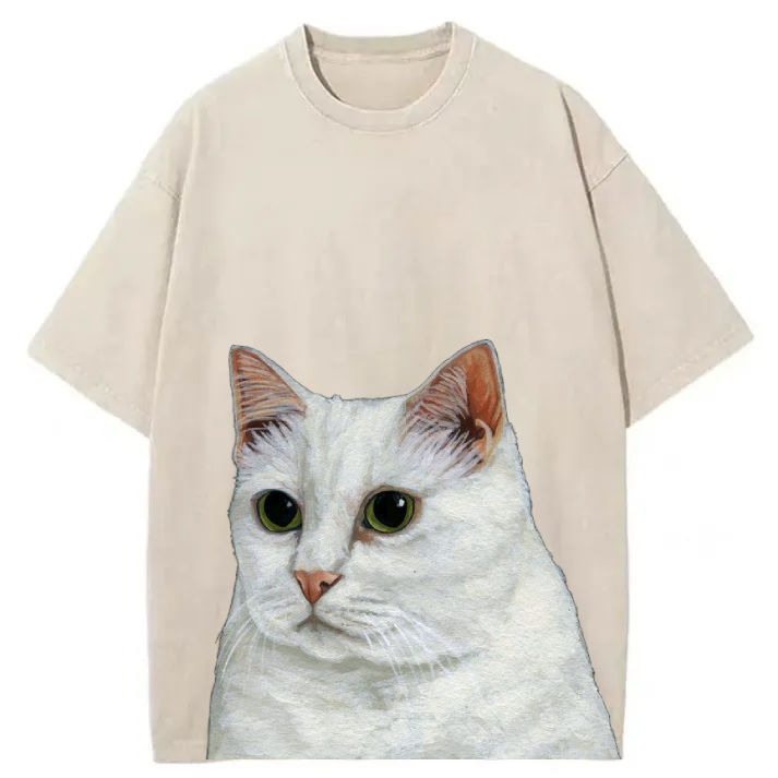 Chillteelab™ | Funny Cat Washed T-Shirt