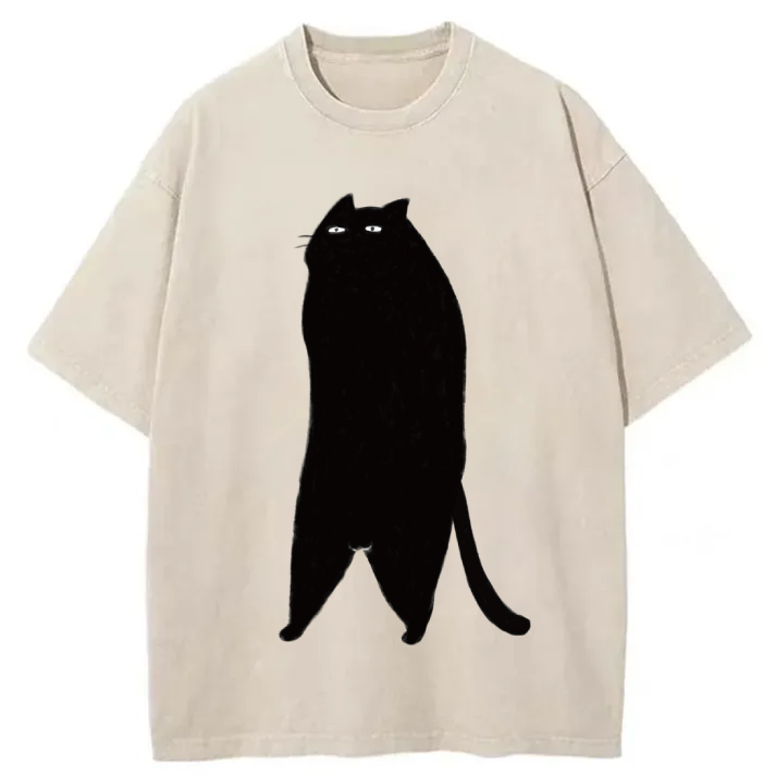 Chillteelab™ | Funny Cat Washed T-Shirt