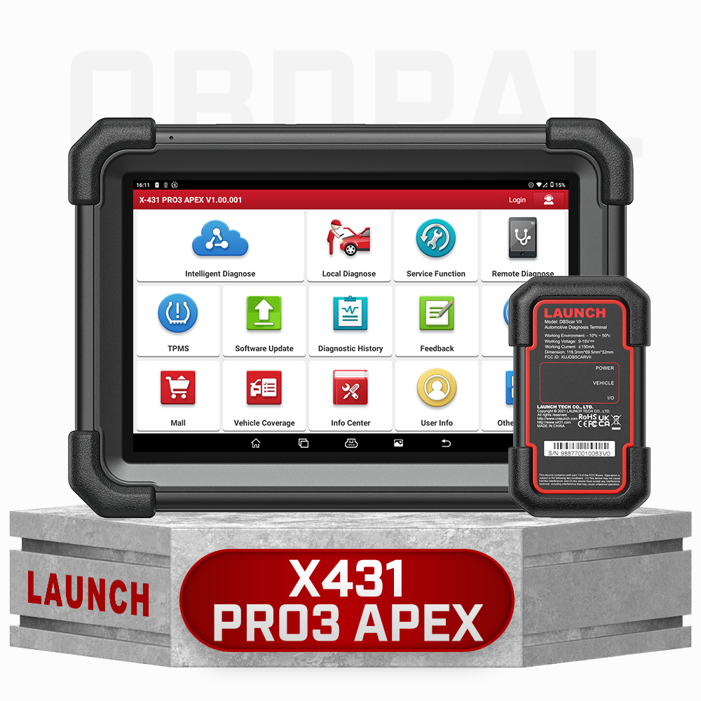 [ECU Coding] Launch X431 PRO3 APEX Wireless Diagnostic Tool with DBScar VII 