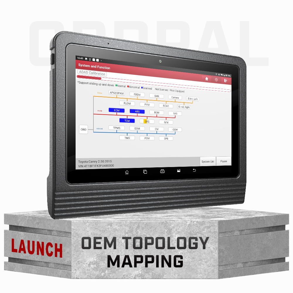 [Topology Mapping]Launch X431 PRO3 V+ 5.0 Upgraded Bidirectional Scan Tool with OEM Topology Map