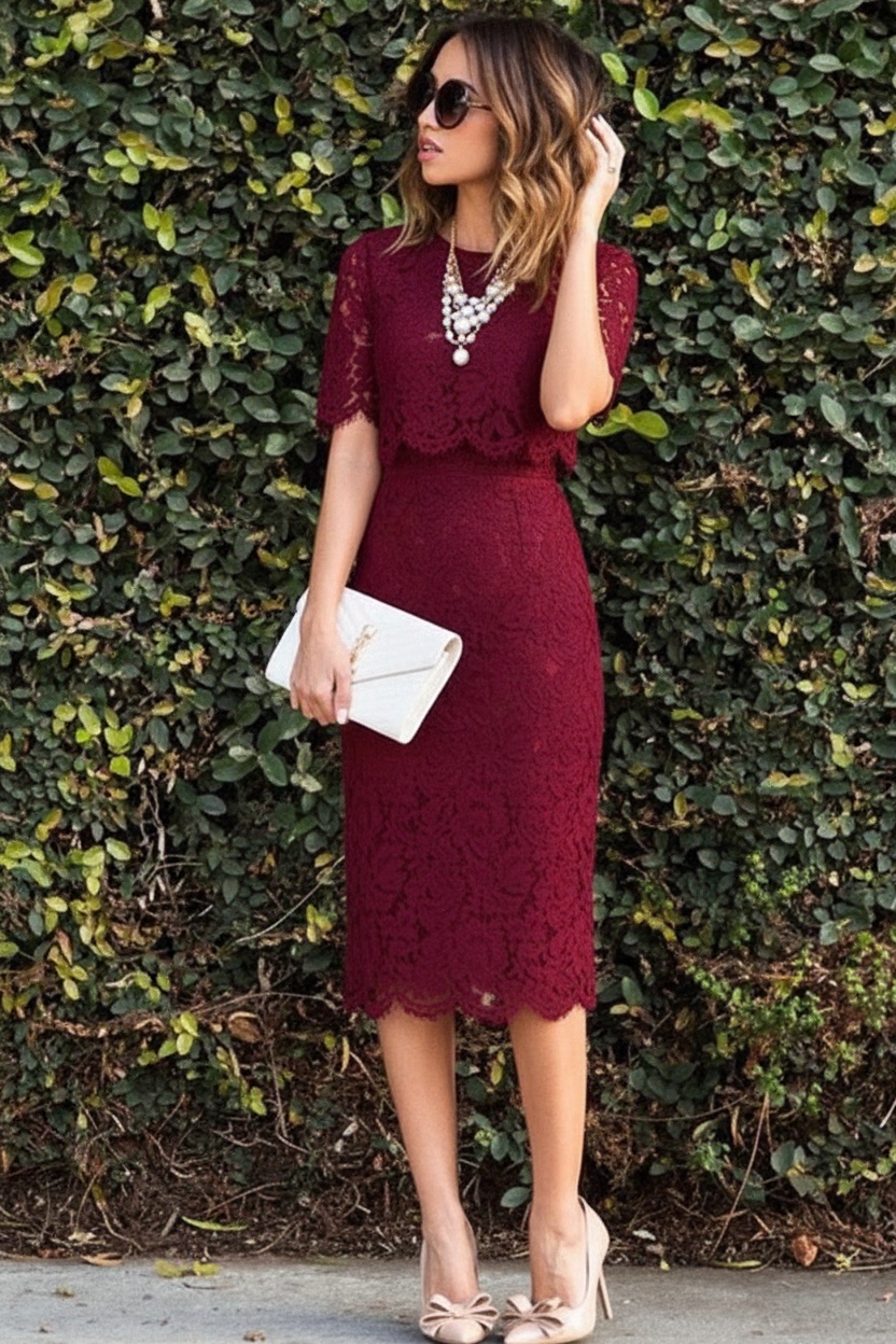 Cute Two-Piece Short-Sleeve Pink Lace Short Homecoming Dress UK Formal Dress