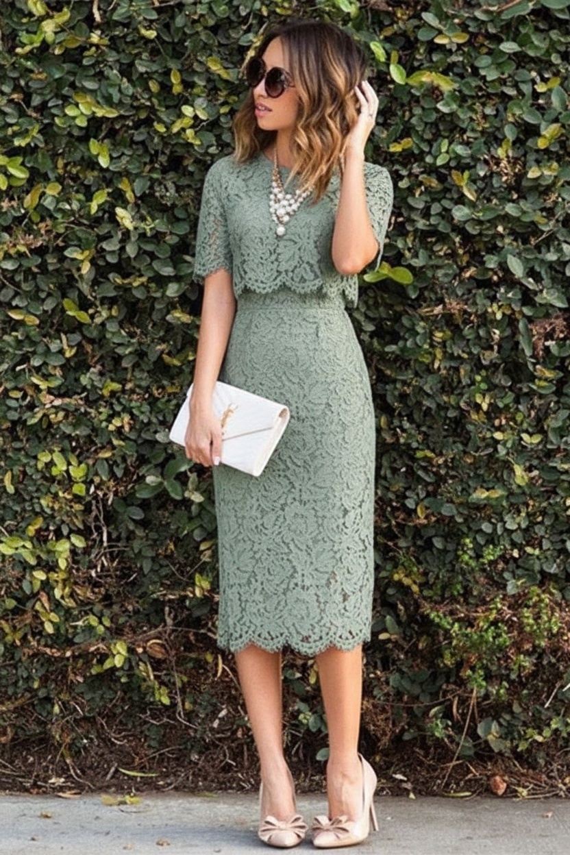 Cute Two-Piece Short-Sleeve Pink Lace Short Homecoming Dress UK Formal Dress