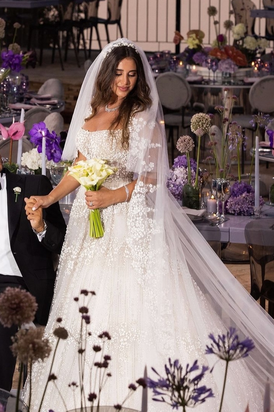 White Strapless Appliques Lace Long A-Line Wedding Dresses