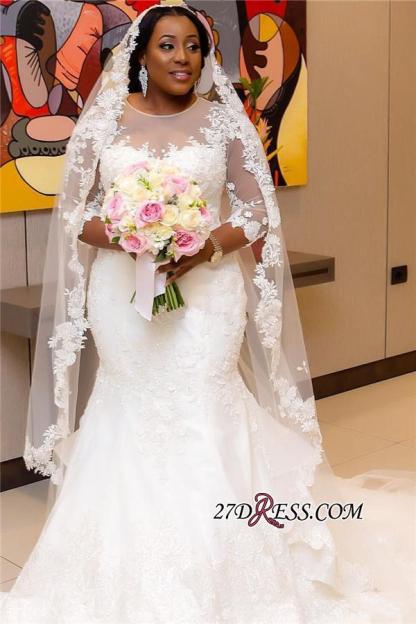 Plus Size Wedding Dress, Long Sleeve Bridal dresses BA3984-27Dress.co.uk