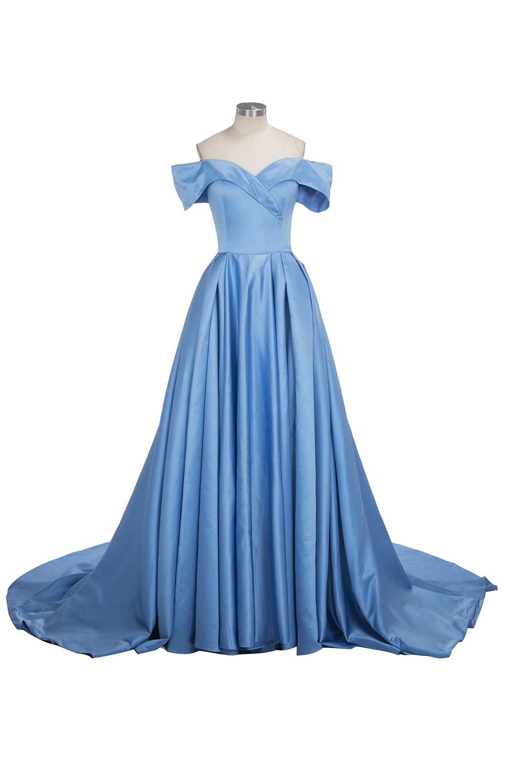 Gorgeous Off-the-Shoulder Mermaid Evening Dress UK Long With Slit BA6777