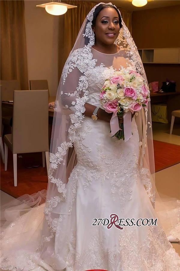 Plus Size Wedding Dress, Long Sleeve Bridal dresses BA3984-27Dress.co.uk