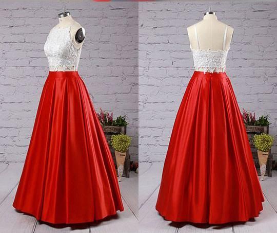 Lace Appliques Prom Dress UKes UK Side slit Mermaid Sleeveless Evening Dress UKes UK