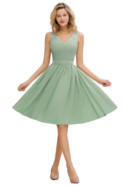 Lace Short Homecoming Dresses with Belt | Sleeveless Pink Party Dress UK