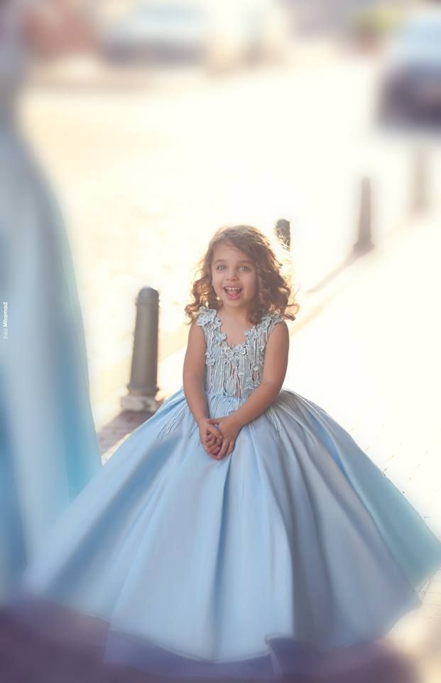Flowers Straps A-line Mother And Daughter Prom Dress UK Ball Gown BA4321