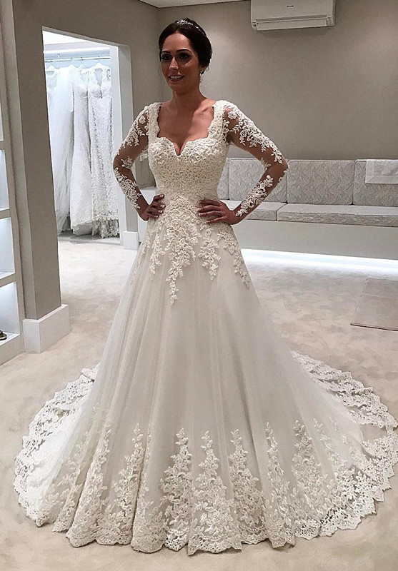 Long Sleeve Wedding Dress | Lace Bridal Gowns On Sale