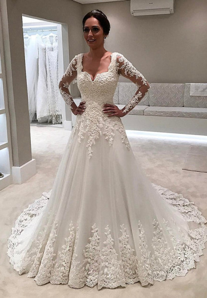 Long Sleeve Wedding Dress | Lace Bridal Gowns On Sale
