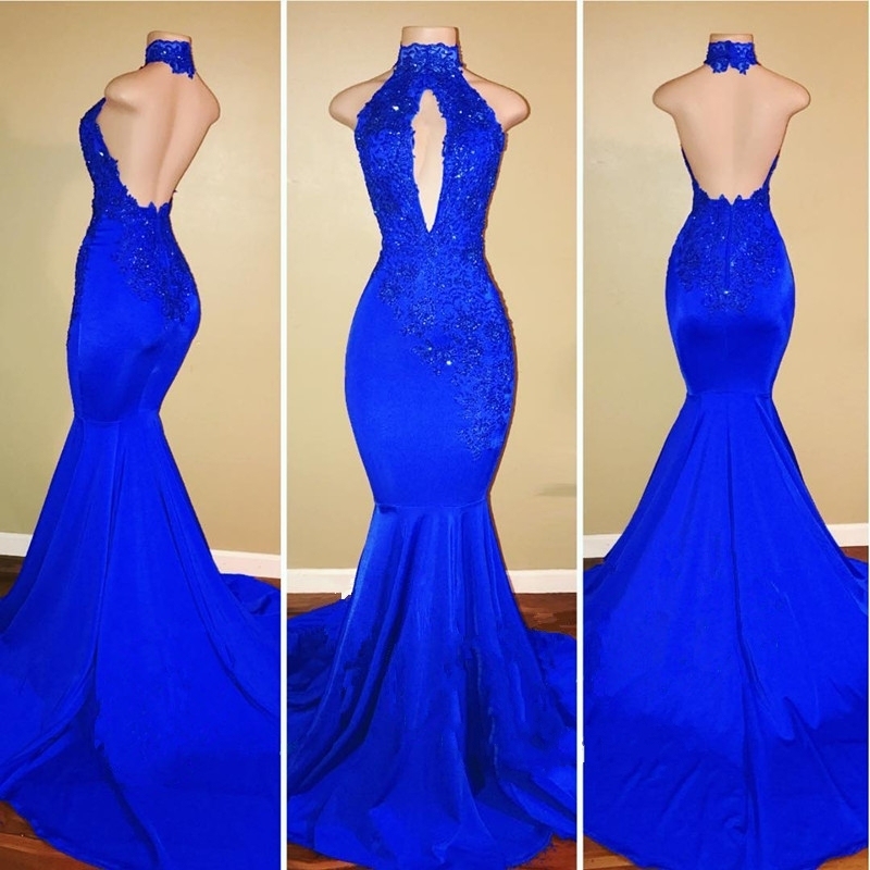 Mermaid Floor Length Sexy Keyhole Evening Gowns UK | Sequins Prom Dress Online