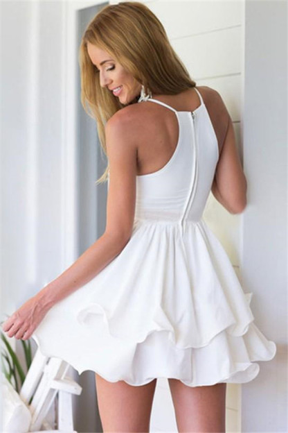 Spaghetti Straps Sleeveless Mini Sexy Party Dresses Cheap for Summer Beach
