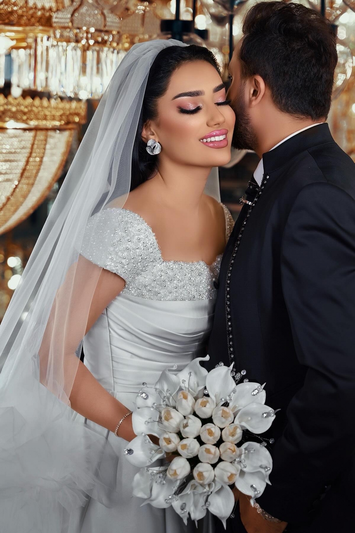 Sweetheart Appliques Lace Mermaid Wedding Dresses Long Sleeve
