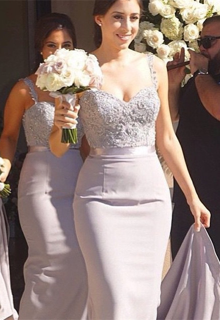 Modern Sweetheart Sleeveless Chiffon Bridesmaid Dress UK With Lace Appliques