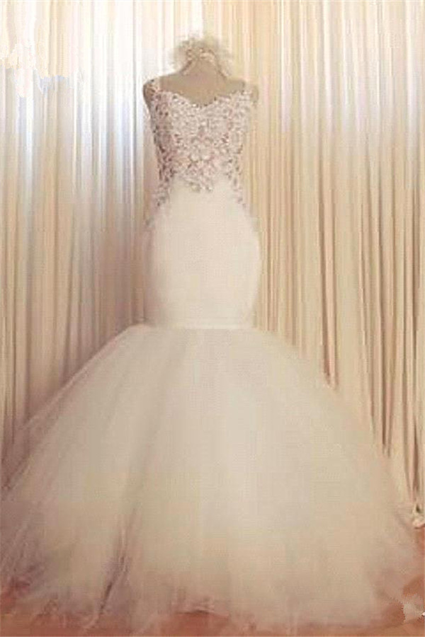 Gorgeous Lace Sexy Mermaid Wedding Dresses UK Tulle Sweetheart