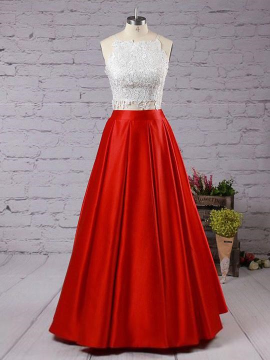 Lace Appliques Prom Dress UKes UK Side slit Mermaid Sleeveless Evening Dress UKes UK