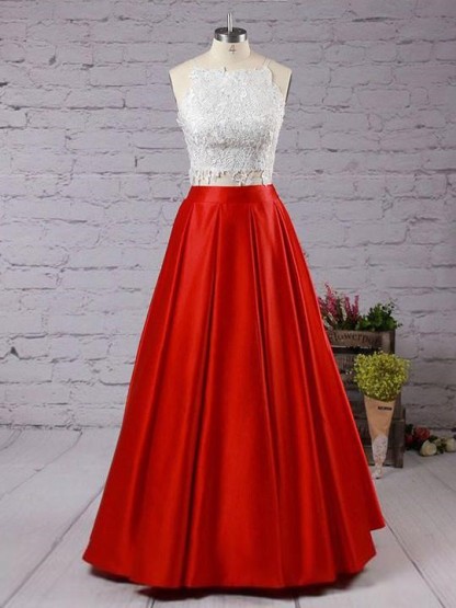 Lace Appliques Prom Dress UKes UK Side slit Mermaid Sleeveless Evening Dress UKes UK