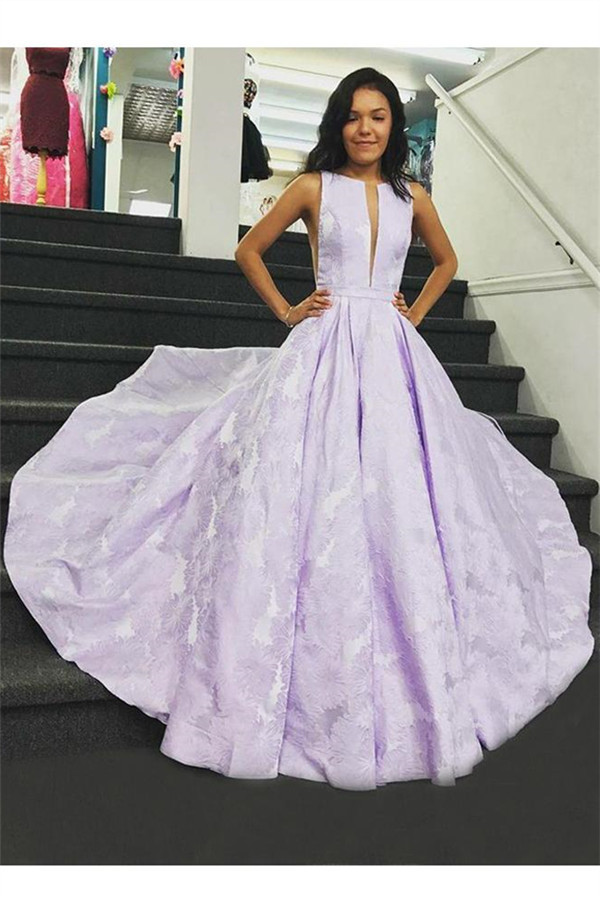 Sexy Lace Jewel Prom Dress UKes UK Ruffles Keyhole Sleeveless Evening Dress UKes UK