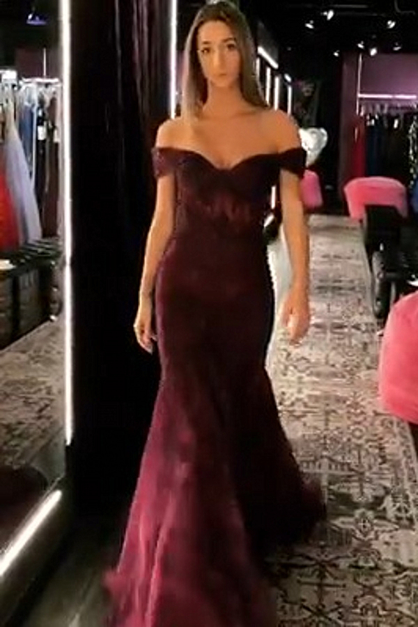 Elegant Trumpt Off-the-Shoulder StraplessLong Prom Dress UK
