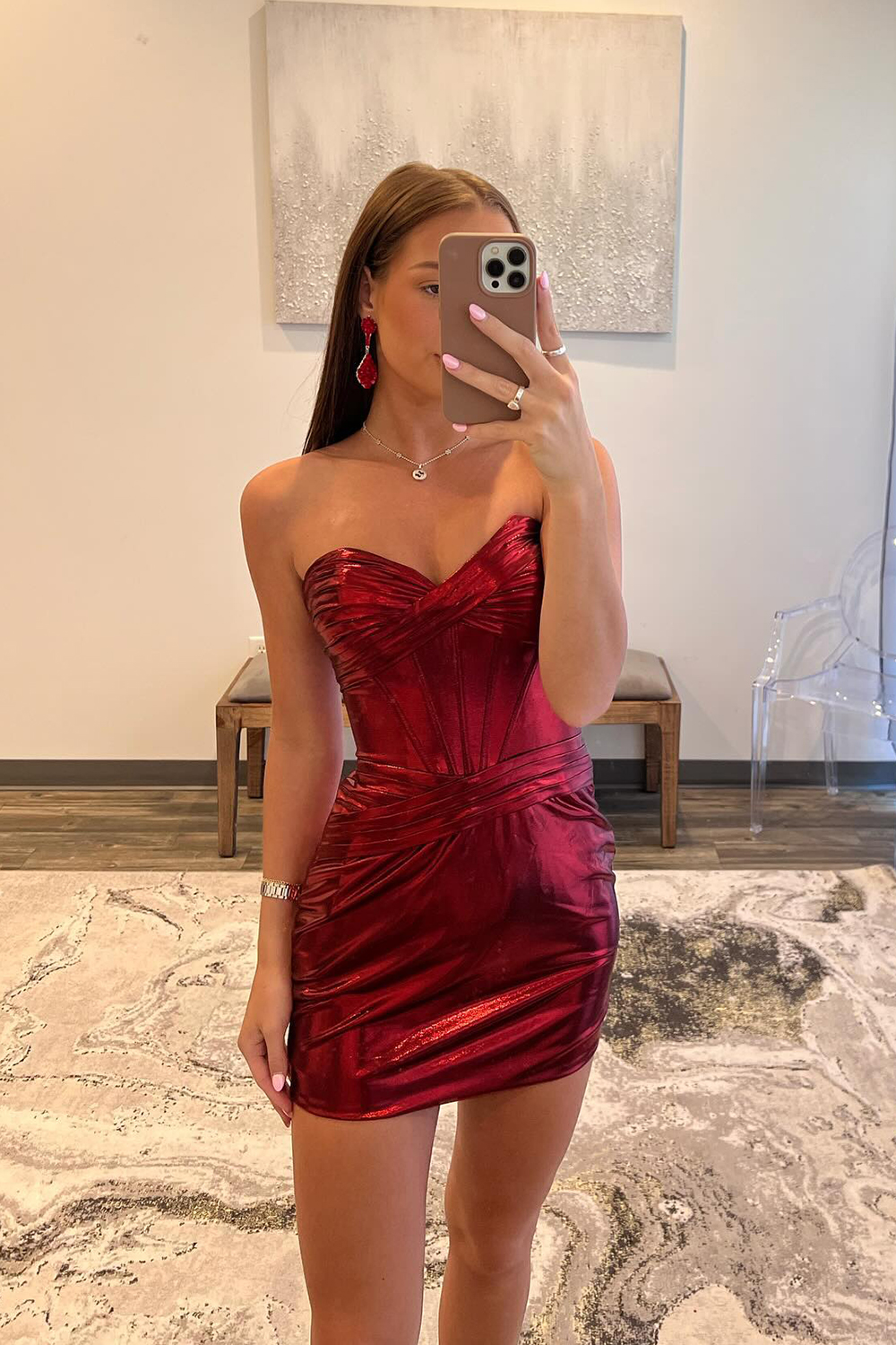 off the shoulder bodycon dress Sexy Red Off-the-Shoulder Bodycon Mini Homecoming Dress