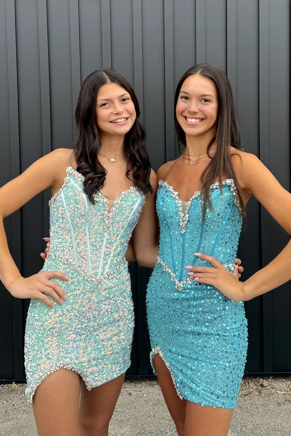 Light Green Strapless Corset Tight Short Homecoming Dress with Sequins   27Dress.co.uk