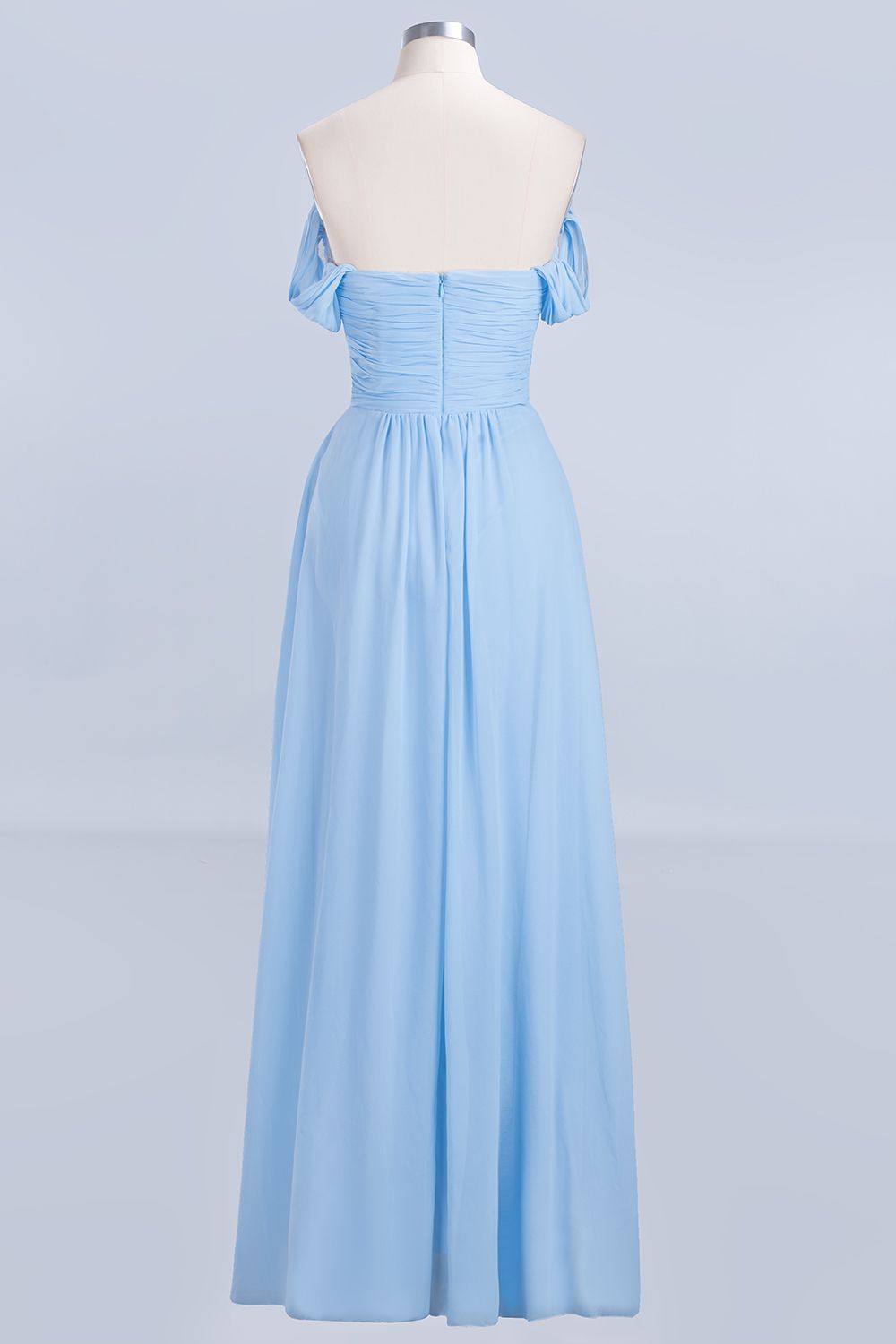Sexy A-line Flowy Straps Sweetheart Sleeveless Floor-Length Bridesmaid Dress UK UK with Ruffles