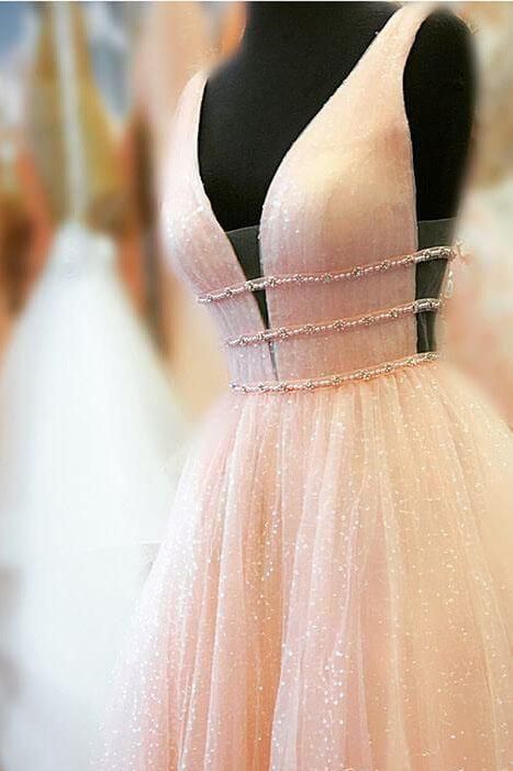 Sexy Sequins Riboons Straps Prom Dress UKes UK Ball Gown Sleeveless Evening Dress UKes UK with Beads