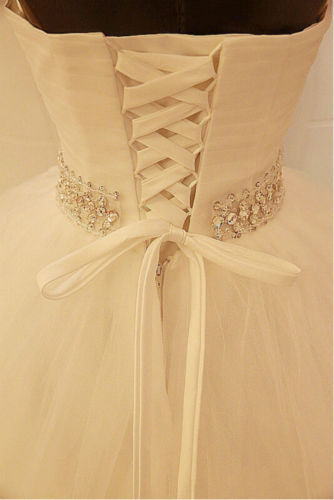 Elegant Sweetheart Sleeveless Ball Gown Wedding Dress With Tulle Lace Beadss