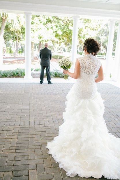 Newest Lace Ruffles Tulle Sexy Mermaid Wedding Dress Cap Sleeve-27Dress.co.uk