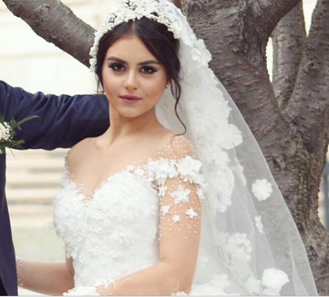 Elegant Off the Shoulder Ball Gown Wedding Dresses UK Tulle