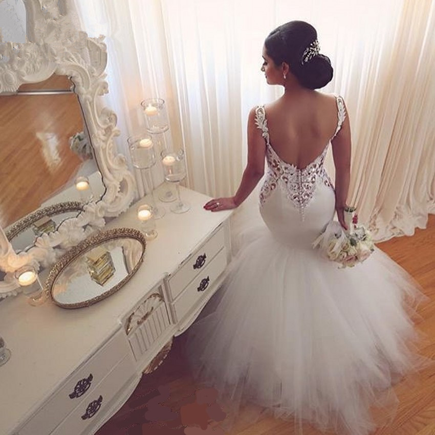 Gorgeous Lace Sexy Mermaid Wedding Dresses UK Tulle Sweetheart