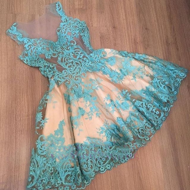 Tulle Sleeveless Appliques A-Line Short Homecoming Dress UK