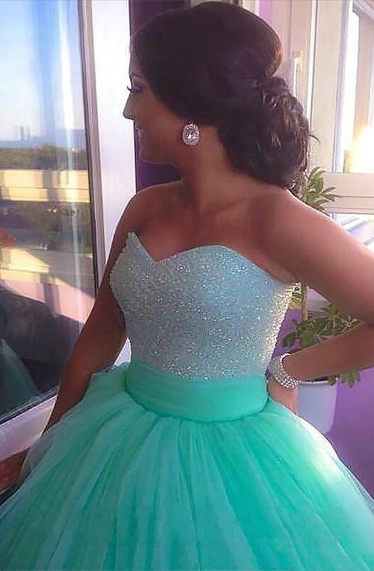 Dark-Green Open Back Prom Dress UKes UK Sleeveless Beads Elegant Evening Dress UKes UK