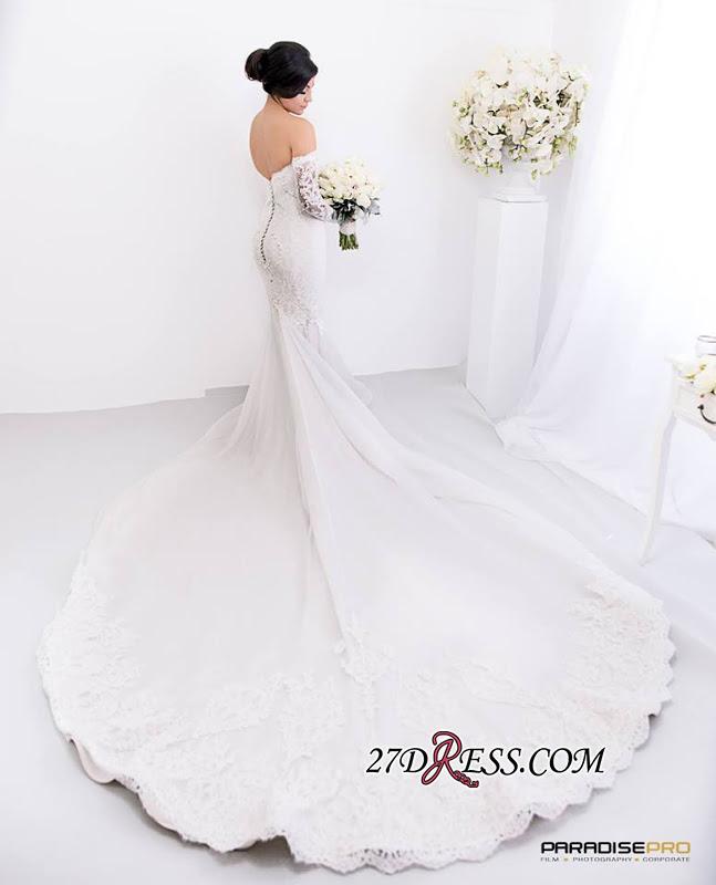 Lace Zipper Pearls Gorgeous Sweetheart Sexy Mermaid Wedding Dress