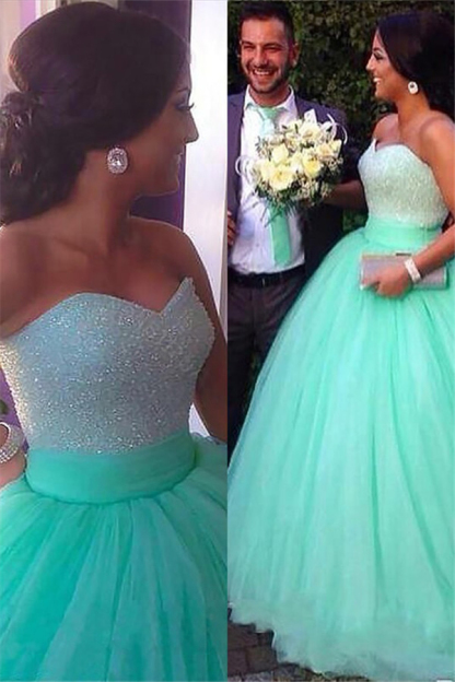 Dark-Green Open Back Prom Dress UKes UK Sleeveless Beads Elegant Evening Dress UKes UK