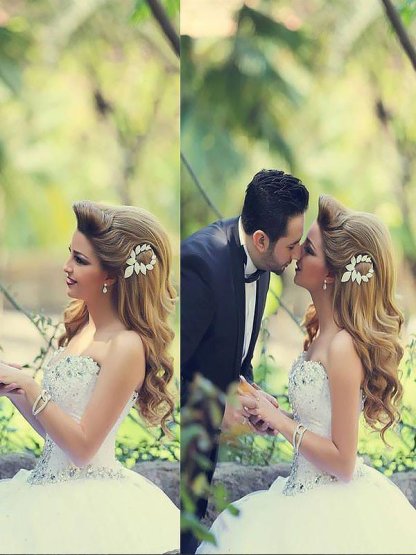 Court Train Beads Tulle Ball Gown Sweetheart Sleeveless Wedding Dresses UK