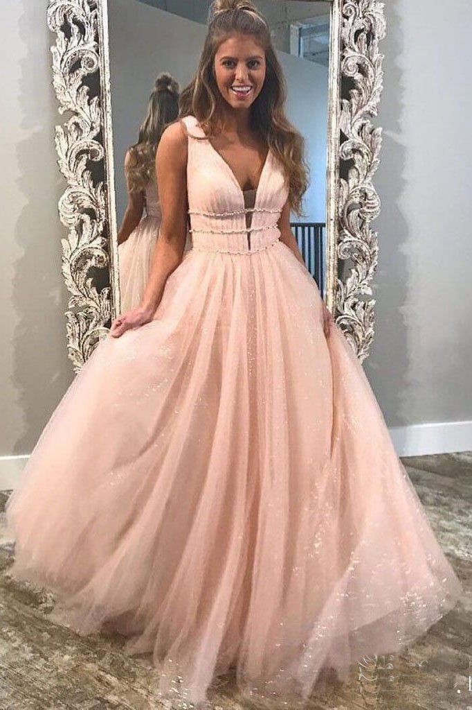 Sexy Sequins Riboons Straps Prom Dress UKes UK Ball Gown Sleeveless Evening Dress UKes UK with Beads