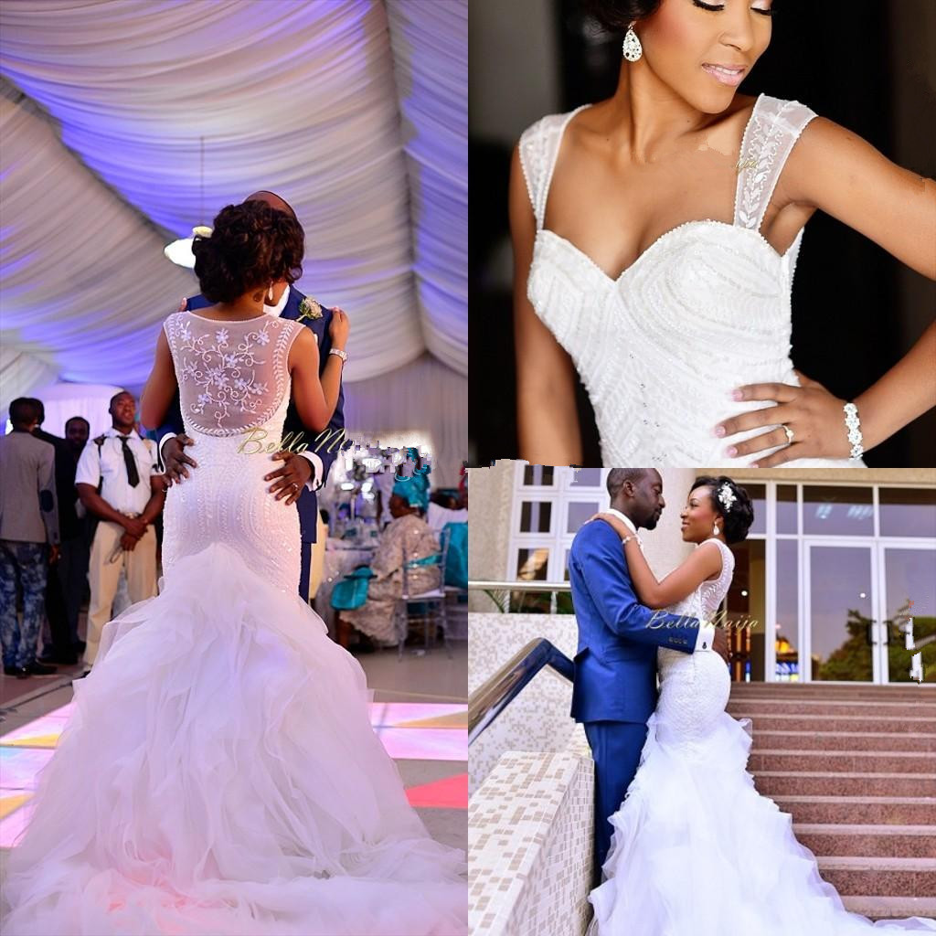 Pretty Cap Sleeve Sweetheart Wedding Dresses UK Sequins Sexy Mermaid Bridal Gowns HT313
